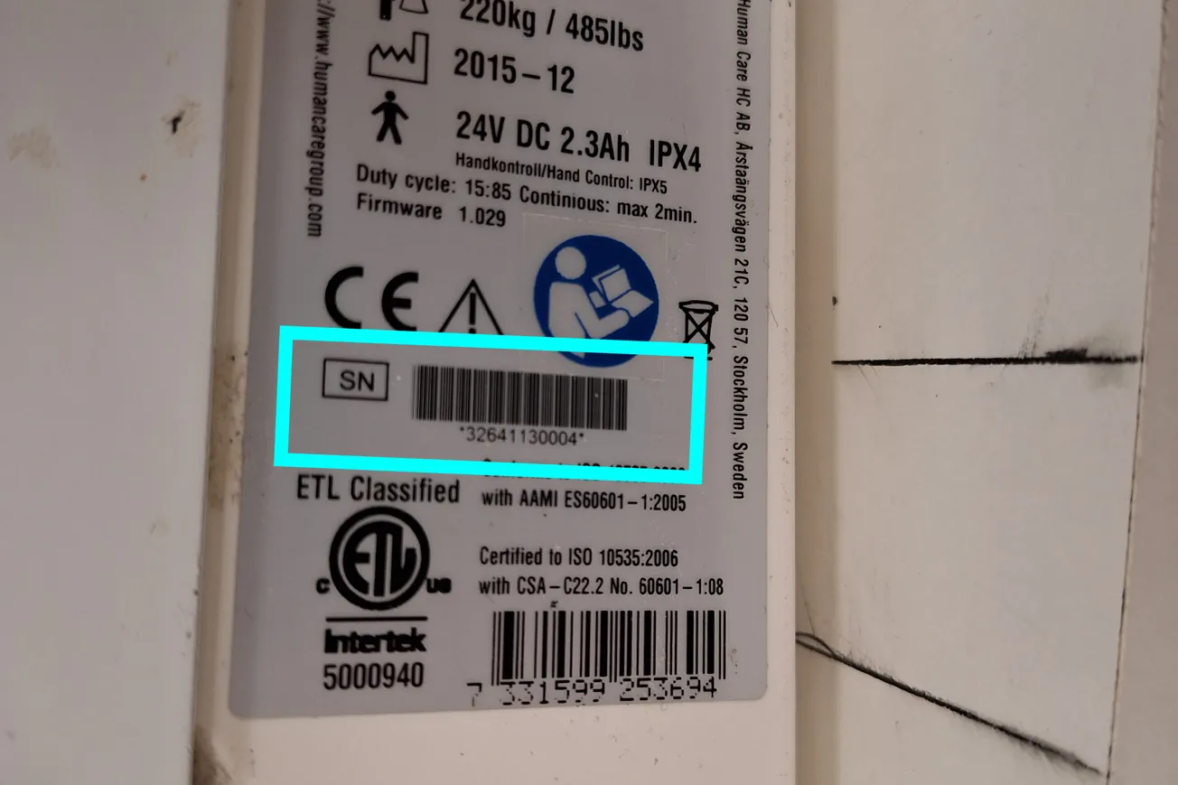 Hjälpmedel visas för att underlätta beställning och felanmälan för personal.