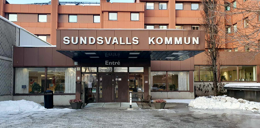 Kommunhuset vinter