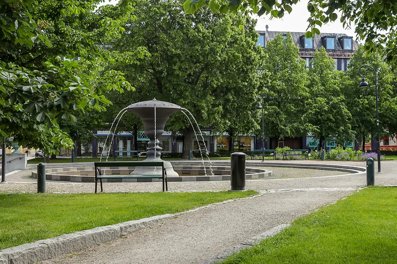 Stadshusparken i centrala Sundsvall