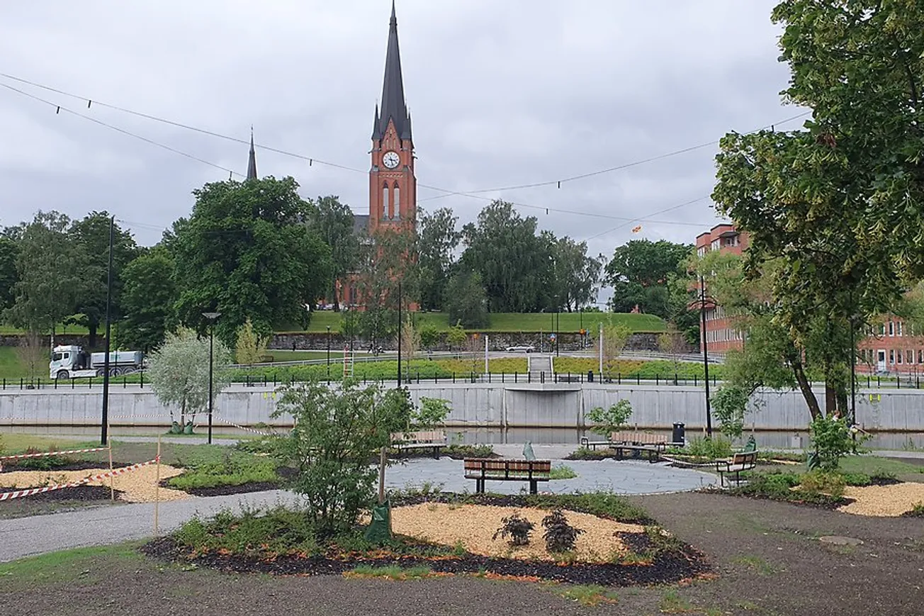 Badhusparken i centrala Sundsvall