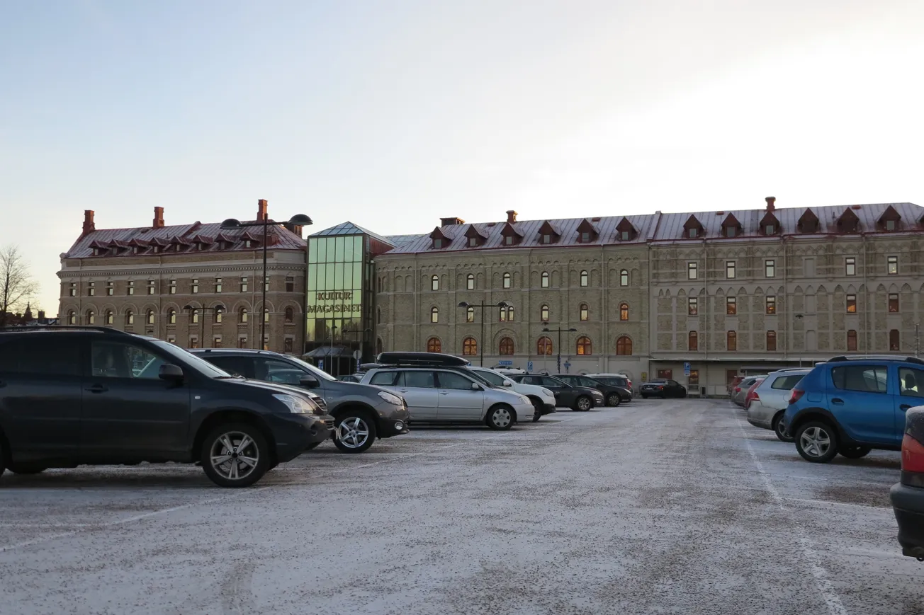 Parkeringshuset Magasinet (före detta P-däcket) i centrala Sundsvall.