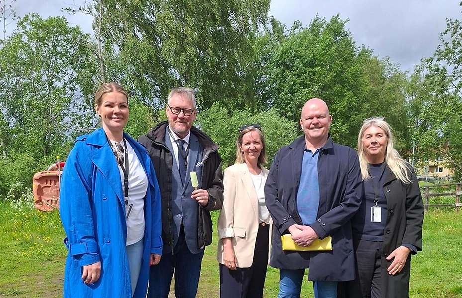 Representanter från stadsbyggnadskontoret har varit på plats tillsammans med skidklubben vid Rännöbadet för att identifiera ett lämpligt område.
