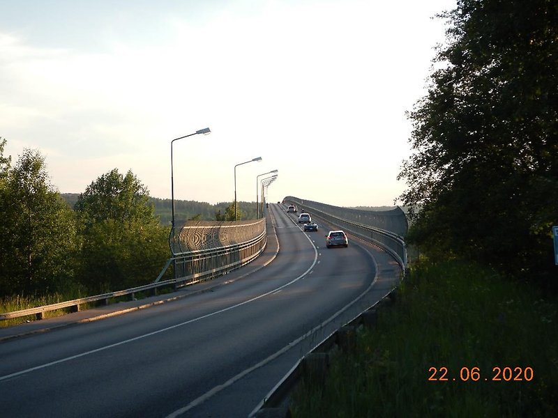 Alnöbron från ena brofästet.