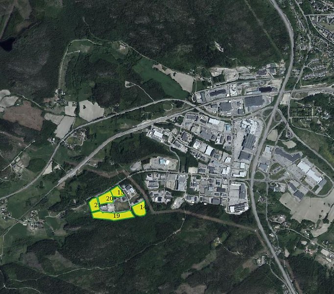 Satellitfoto över Klökan Västra Birsta